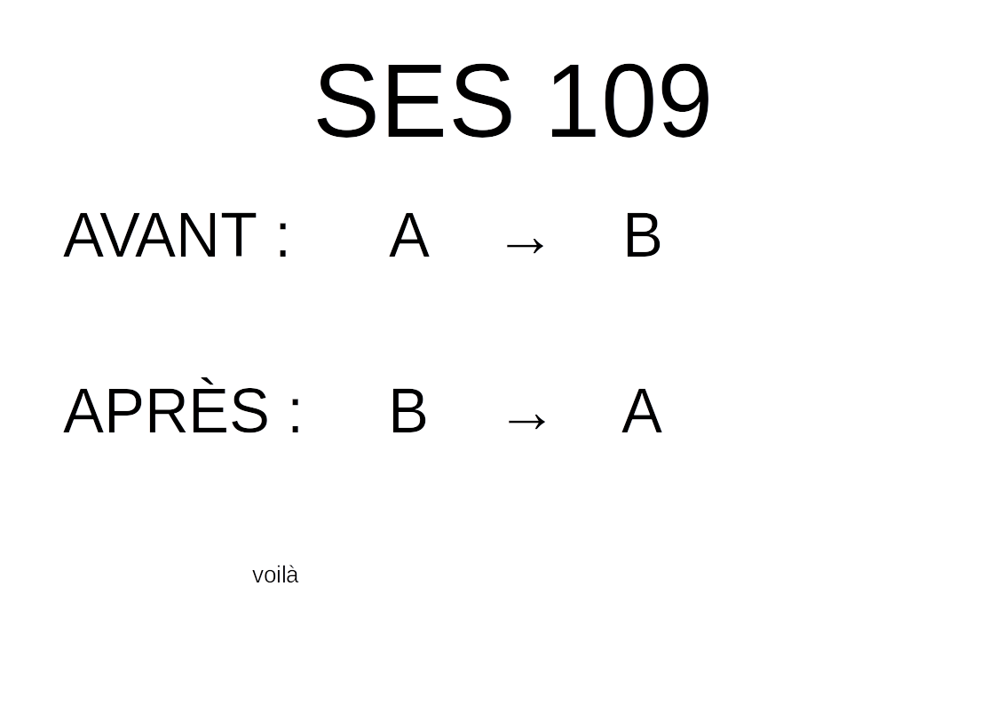 L'effet d'SES109